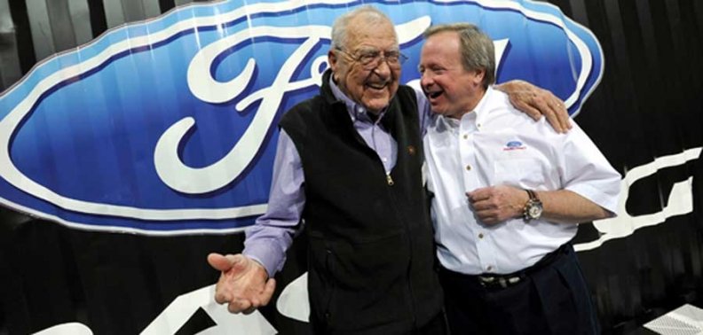 Edsel Ford II shown with Carroll Shelby