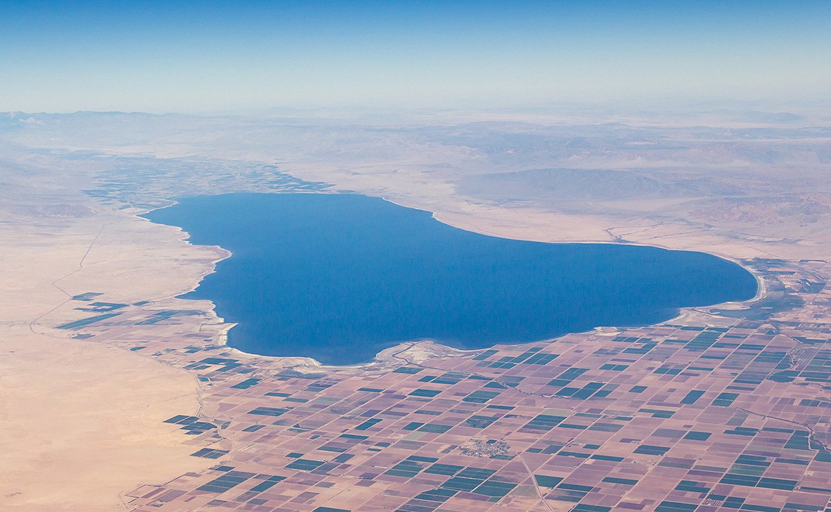 Aerial of Salton Sea