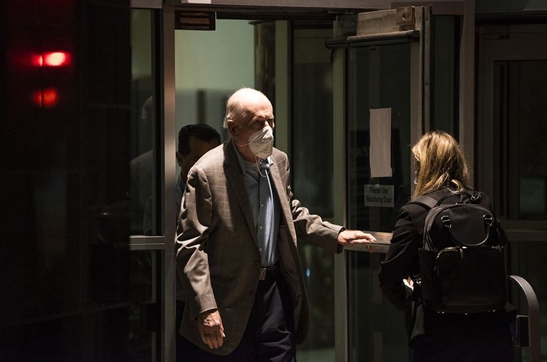 Bob Brockman outside of hearing